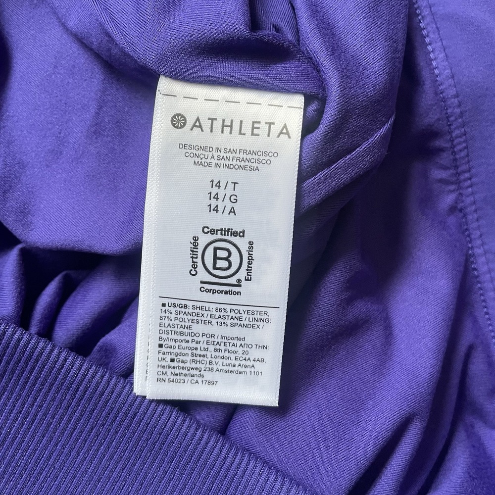 Athleta Pants Brooklyn Lined Tapered Mid Rise Jogger Pant Noble Blue NEW 14T - Picture 5 of 12